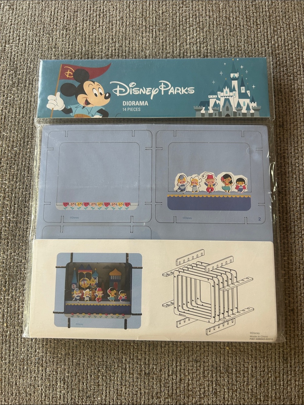 NEW Disney Mini Diorama Pack - Blue and White